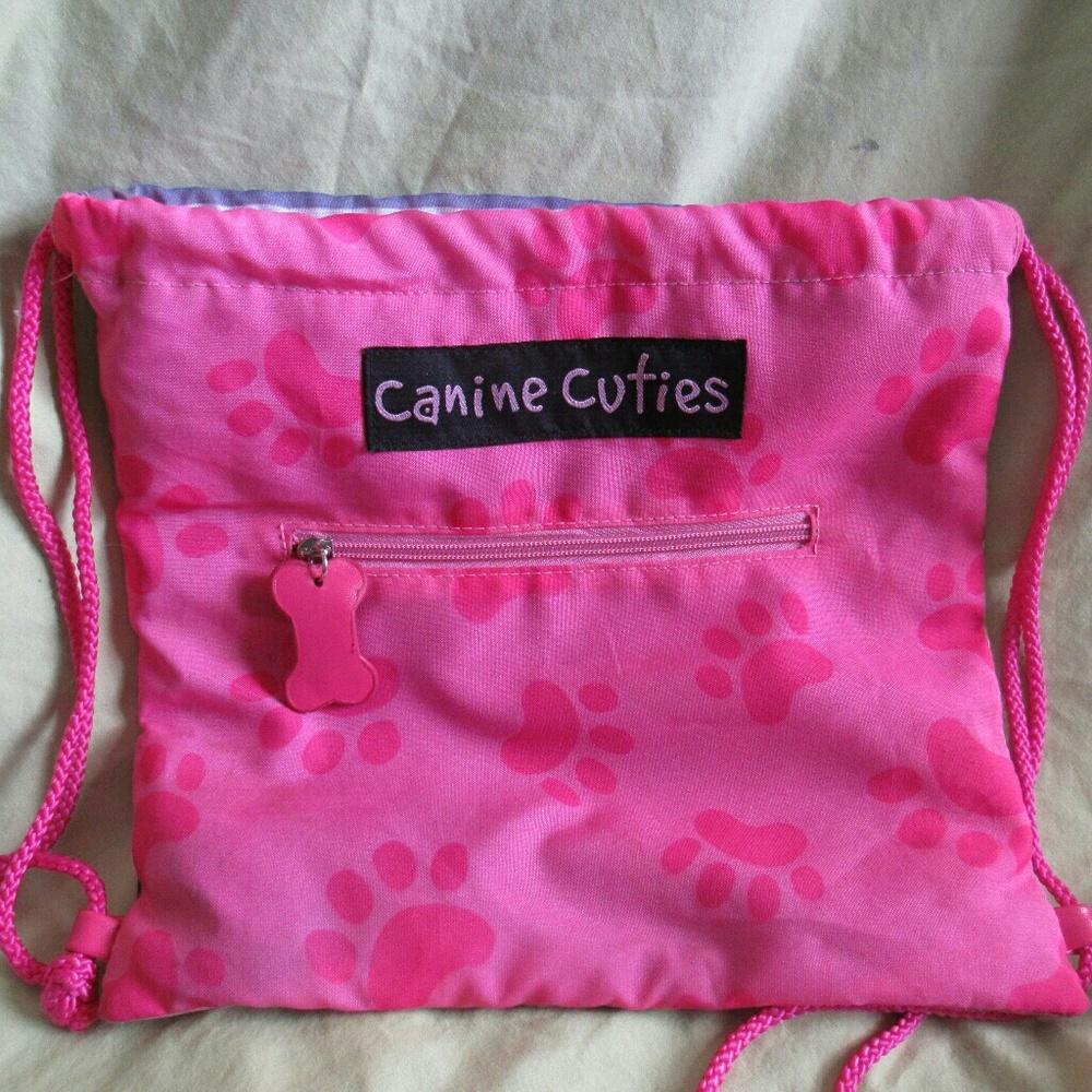 CANINE CUTIES Pug Draw String Bag - Picture 2 of 3